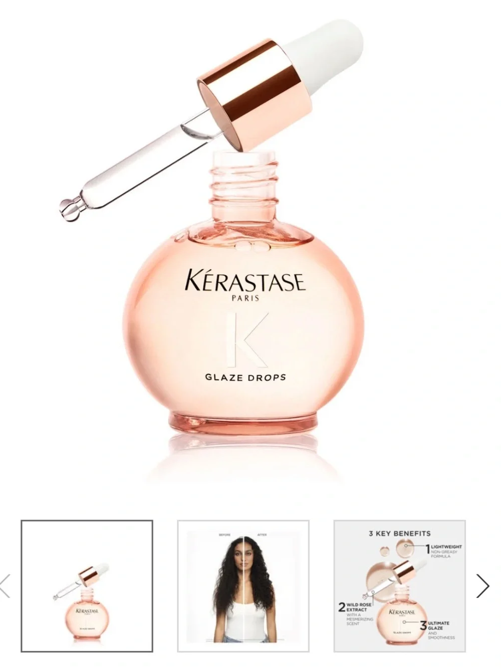 Kerastase Gloss Absolu Anti-Frizz Glaze Milk and Glaze Drops